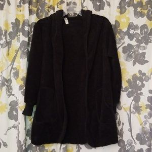 SOFT fleece hooded jacket